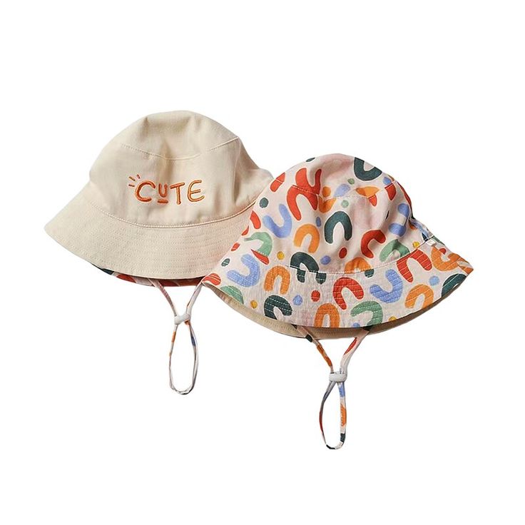 Protect your little one in style with this CUTE Sun Hat! This colorful reversible staple comes complete with one side that declares "cute" on it. So sweet! Playful Adjustable Cotton Hat, Playful Cotton Hat With Adjustable Fit, Cute Summer Hats For Playtime, Cute Adjustable Fit Sun Hat For Spring, Spring Adjustable Hats For Play, Playful Spring Cap Sun Hat, Fun Sun Hat For Spring Playtime, Cute Summer Hat With Adjustable Fit, Cute Adjustable Summer Hat