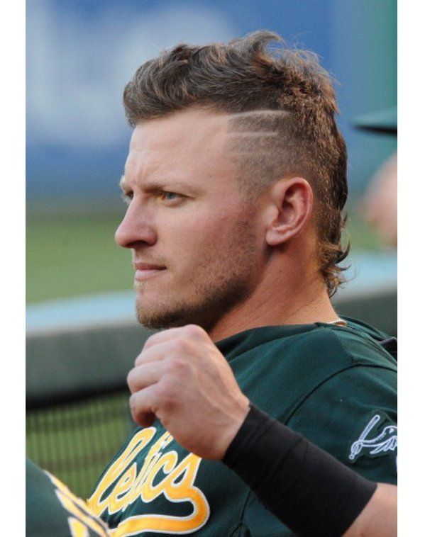 Josh Donaldson Haircut, Bryce Harper Haircut, Modern Mullet Haircut, Baseball Haircuts, Hockey Hair, Mohawk Mullet, Josh Donaldson, Beyonce Hair, Tan Skin Blonde Hair