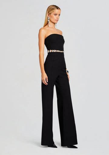 Glenda Jumpsuit Elegant Strapless Backless Jumpsuit For Date Night, Chic Strapless Backless Jumpsuit For Formal Occasions, Chic Strapless Backless Jumpsuit For Formal Events, Glamorous Fitted Jumpsuits And Rompers For Formal Occasions, Elegant Fitted Strapless Jumpsuits And Rompers, Glamorous Fitted Jumpsuits And Rompers For Formal Events, Elegant Strapless Fitted Jumpsuits And Rompers, Elegant Strapless Jumpsuits And Rompers, Chic Formal Strapless Backless Jumpsuit