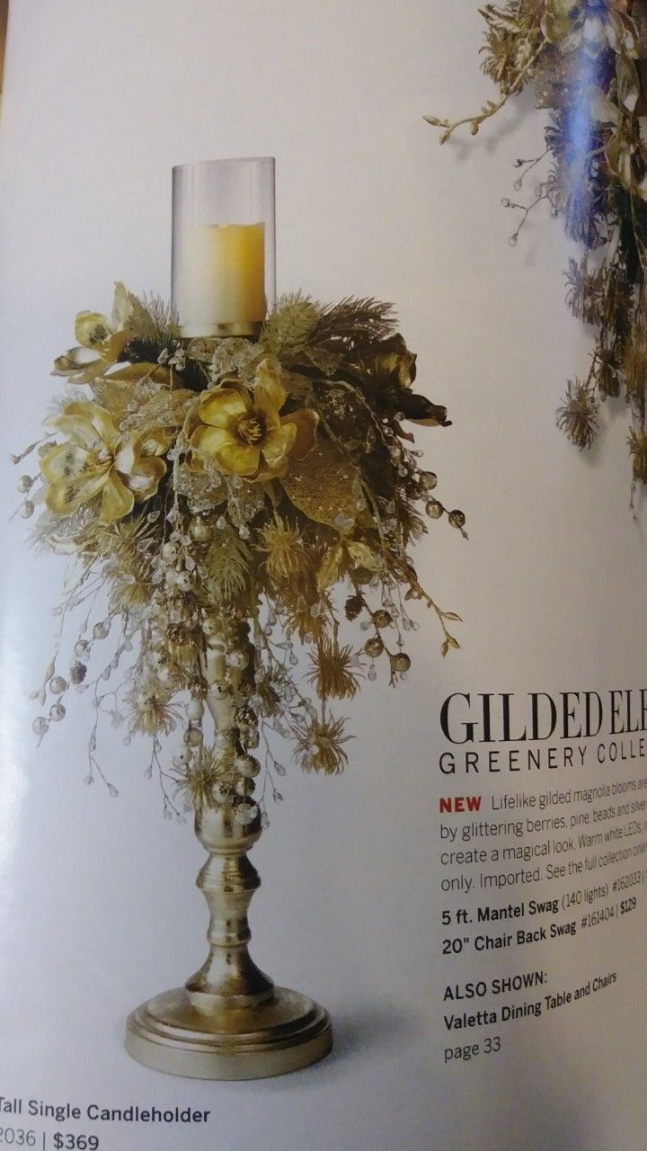 an article in a magazine about flowers and candles