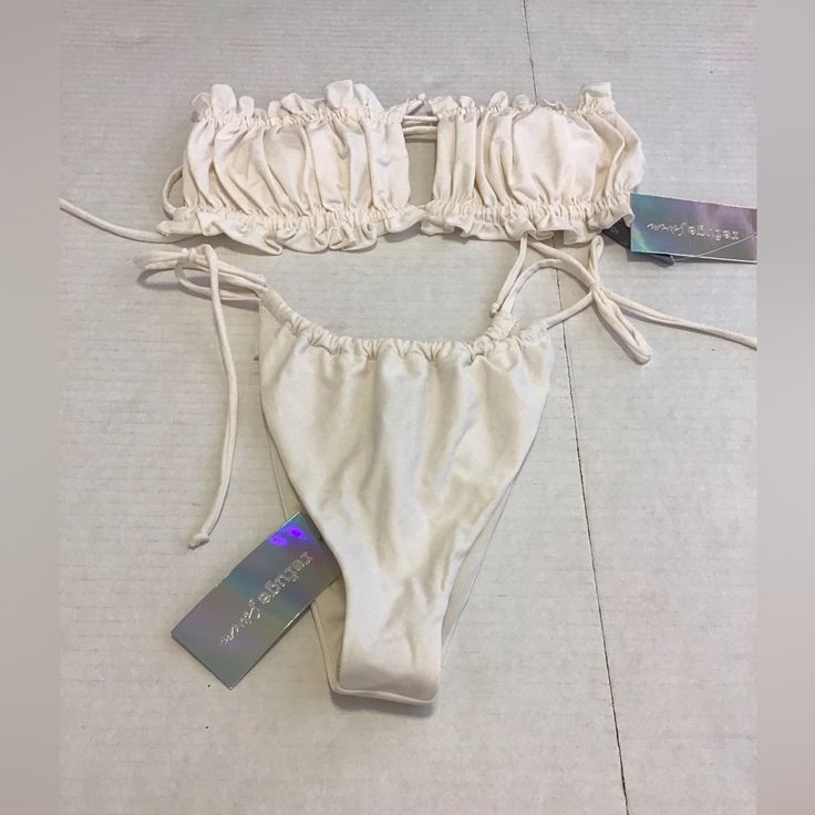 As Shown Cream Stretch Swimwear For Spring, Fitted Cream Swimwear For Pool, Fitted Cream Swimwear For The Pool, Fitted Cream Swimwear For Vacation, Cream Beachwear Swimwear For Pool, Fitted Summer Swimwear In Cream, Casual Beige Swimwear For Pool, Cream Swimwear For Pool, Cream Swimwear For Swimming In Summer