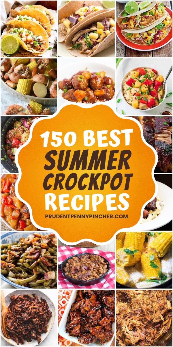 the top ten best summer crockpot recipes on pinterest, easy to make and