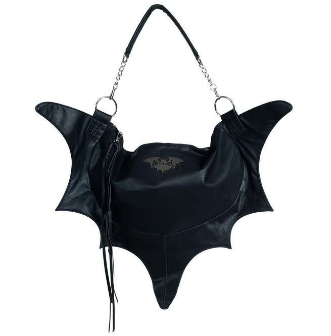 Bat Wing Shoulder Bag | Kreepsville 666 Bat Purse, Psychobilly Fashion, Skull Handbags, Kreepsville 666, Gothic Bag, Heart Shaped Bag, Adornos Halloween, Bat Wing, Cross Body Purse