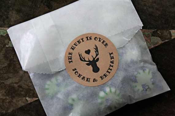 an envelope with a sticker on it that says, there is only one deer