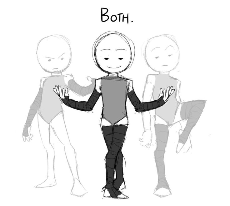 three cartoon people standing next to each other with the words boh on their chest