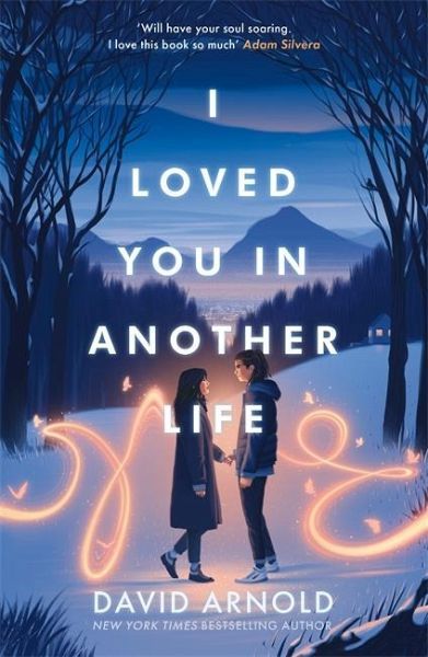 the cover of i loved you in another life by david arnold, with two girls standing next to each other