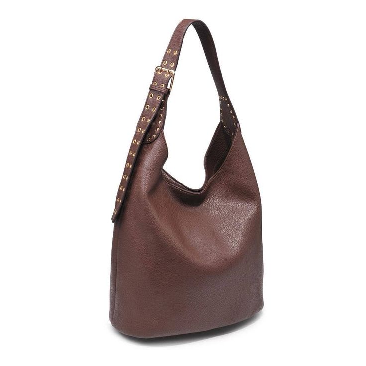 Meet your new go-to companion, this chic Hobo bag crafted from luxurious pebbled vegan leather. Its gold hardware and grommet details add a touch of sophistication, while the adjustable shoulder strap ensures effortless elegance. Inside, the fabric lining, zip pocket, and two slip pockets keep your essentials organized and stylishly secure. Item Type: Hobo Material: Vegan Leather Closure: Magnetic Snap Exterior Details: Pebbled Vegan Leather, Gold Hardware, Adjustable Shoulder Strap, Gromet Deta Fall Shoulder Bag With Gold-tone Hardware For On-the-go, Fall Shoulder Bag With Gold-tone Hardware, Fall Shoulder Bag With Gold-tone Hardware Tote, Fall Shoulder Bag With Metal Hardware And Double Handle, Fall Shoulder Satchel With Gold-tone Hardware, Versatile Faux Leather Shoulder Bag With Gold-tone Hardware, Everyday Bags With Gold-tone Hardware For Fall, Fall Shoulder Bag With Gold-tone Hardware For Errands, Fall Bags With Gold-tone Hardware