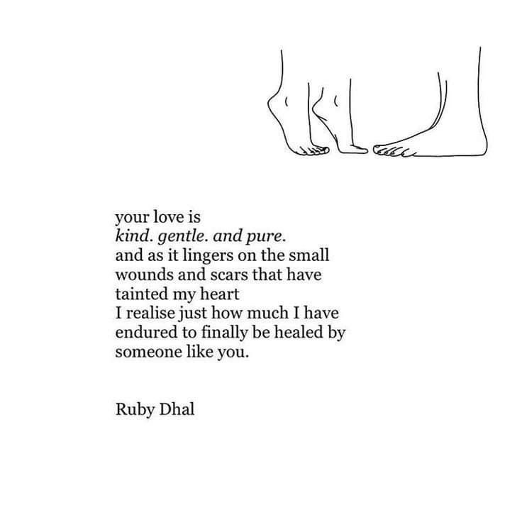 a drawing of someones feet with the words, your love is kind of gentle and pure