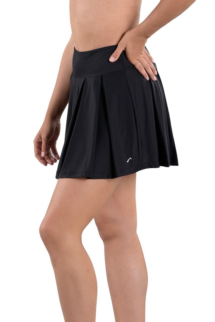 Valentina Black Skort - SwingDish Black Skort, Unique Fits, Loose Fitting Tops, American Classic, Golf Outfit, Snug Fit, Skater Skirt, Final Sale, Stretch Fabric