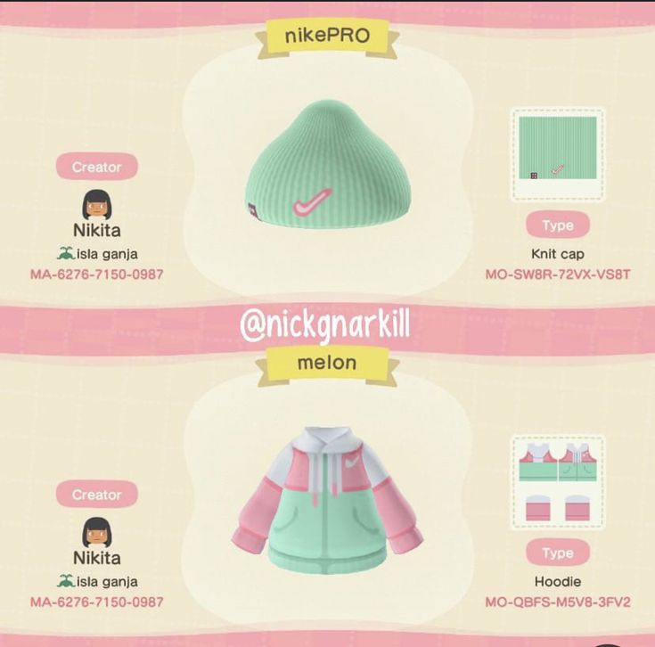 an animal crossing character's clothing and accessories are shown in this screenshot from the game