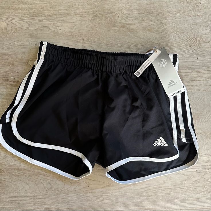 Size Xs 3 Inch Inseam New With Tags Adidas Running Shorts For Summer, White Adidas Training Shorts, Adidas White Gym Shorts, Casual Running Shorts With Three Stripes, Black Workout Shorts With Three Stripes, Black Three Stripes Workout Shorts, Adidas Black Running Shorts, Athletic Shorts Women, Adidas Floral