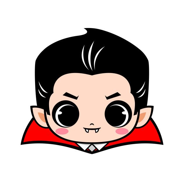 the face of a boy with big eyes and black hair, wearing a red cape