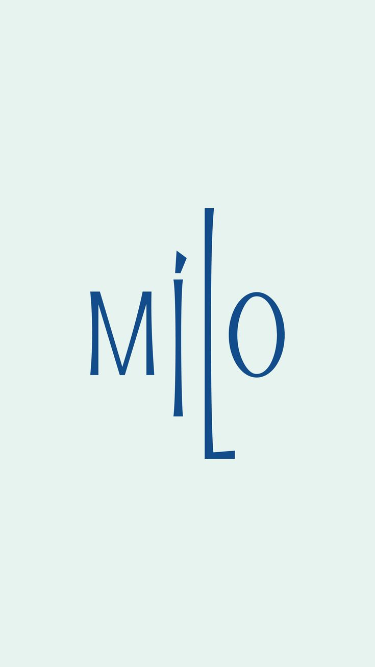 the word millo written in blue ink