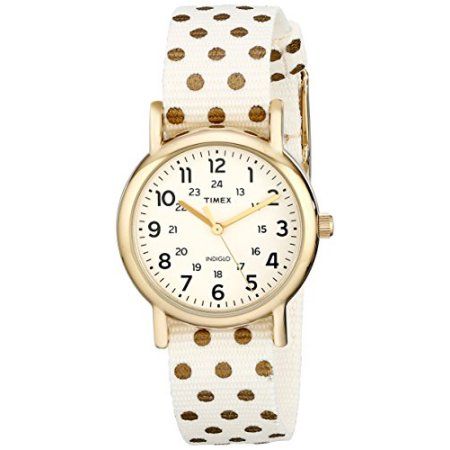 Free Shipping. Buy Timex Weekender Reversible Ladies Watch (Cream) at Walmart.com Timex Weekender, Rolex Women, Small Watch, Timex Watches, Dot Jewelry, Gold Dots, Stylish Watches, Mid Size, Rose Gold Watch