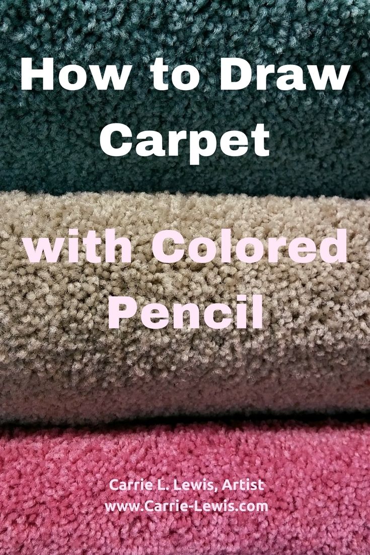 how to draw carpet with colored pencil