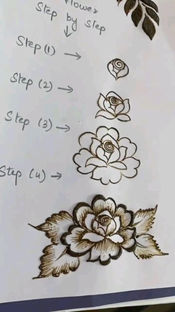 the instructions for how to draw flowers on paper