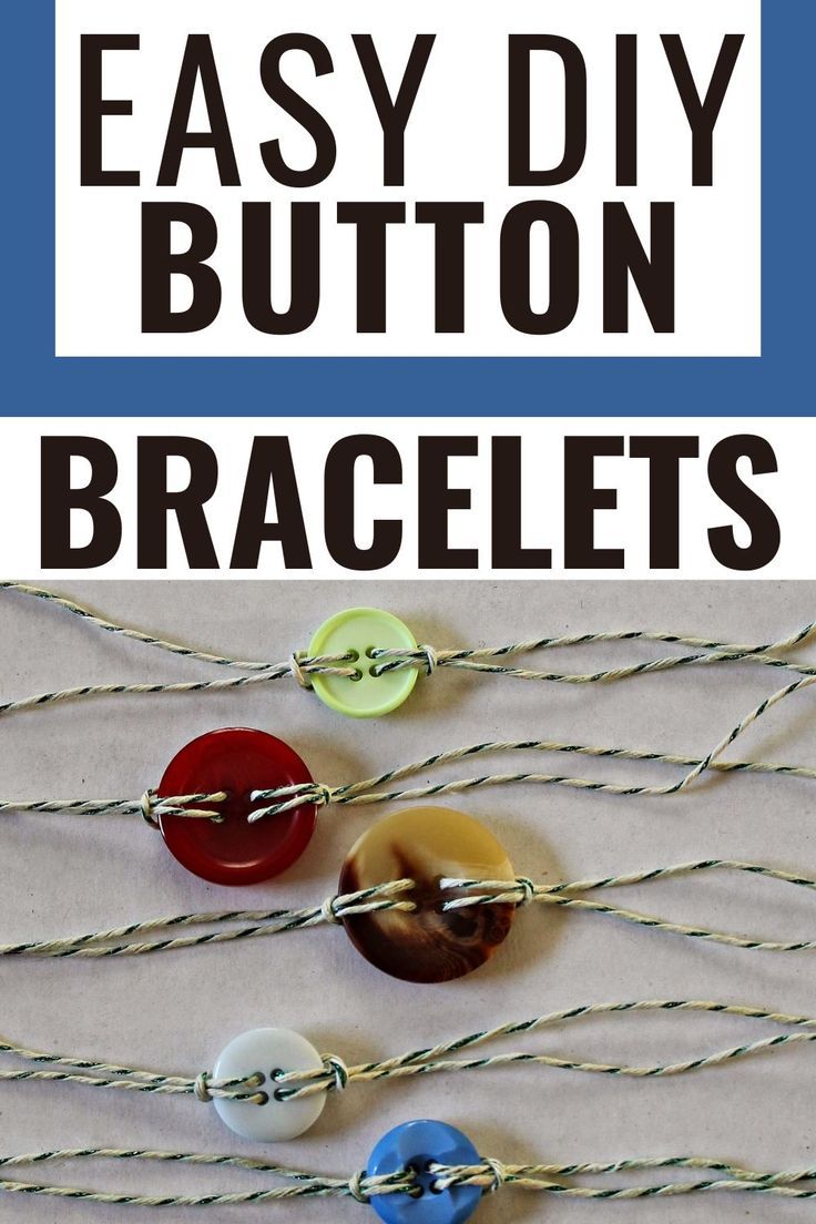 easy diy button bracelets with instructions to make them