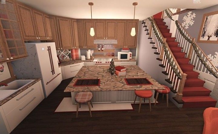 Bloxburg Christmas, Winter House Exterior, Tiny House Bedroom, Bloxburg Houses, Bloxburg House Ideas 1 Story, House Decorating Ideas Apartments, Story Layout, Tiny House Layout, Exterior Bloxburg