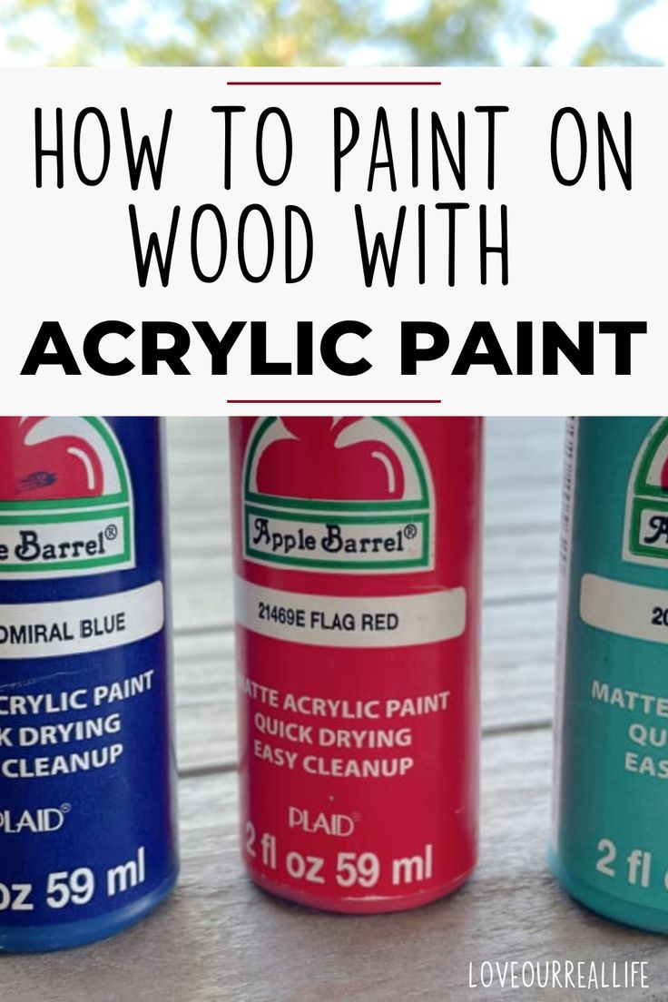 how to paint on wood with acrylic paint is easy and fun for kids