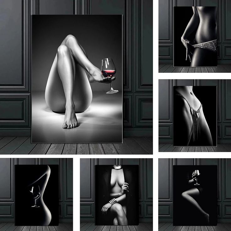 People Wall Art Canvas Sexy Nude Women Prints Painting Artwork Picture Cigarett Red Wine Figure Home Decoration Décor Rolled Canvas No Frame Unframed 2023 - US $15.99 Tibetan Knot Tattoo, Boudier Pic, Self Picture Ideas At Home, Bordour Pics, Photo Art Ideas, Bodiour Photos, Bouidor Photography Ideas Classy, Bodiour Photoshoot Photo Ideas, Cool Wall Art Ideas