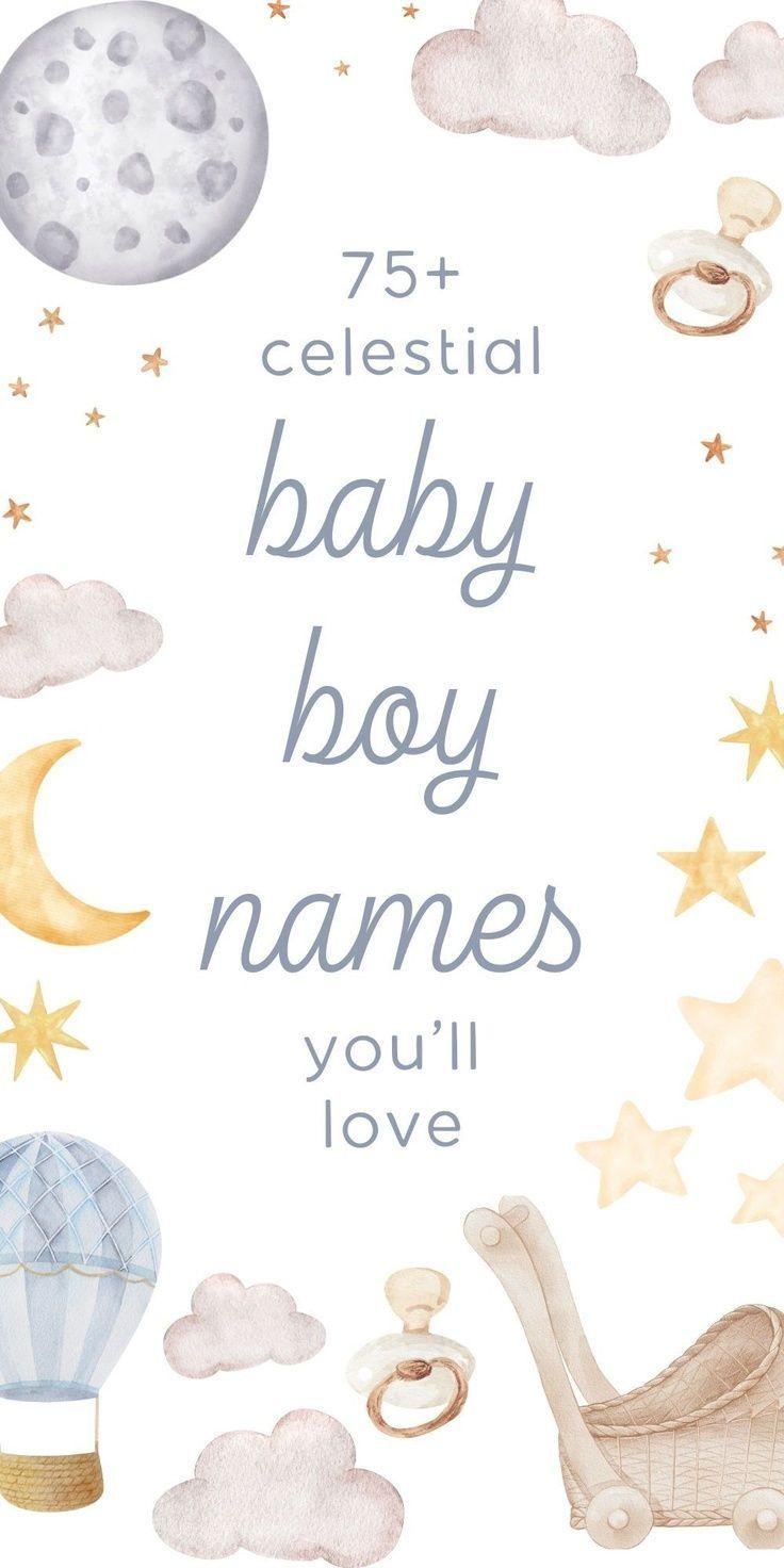 Choosing the *right* name out of a sea of baby names is NO easy feat - that's why I've hand-picked this super cute list of unique baby names for boys to inspire you! If you love celestial baby names, then you are going to swoon over these cool baby names for boys - from baby names meaning star to boy names meaning moon and so many other neat boy name ideas - these rare baby names are a MUST-SEE! Names Inspired By Space, Surfer Boy Names, Names Meaning Moon, Catholic Baby Names, Names That Mean Sun, S Boy Names, Boy Names Meaning, Good Boy Names