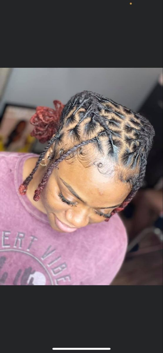 Styles For Starter Locs Black Women, Starter Loc Updo Styles Short, Locs Styles Short, Short Two Strand Twist, Short Loc Styles For Women Updo, Barrel Twist Locs Women, Barrel Loc Styles Women, Faux Locs Twist, Long Soft Locs