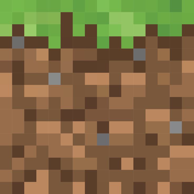 an image of a brown and green background with squares in the bottom right corner that looks like grass