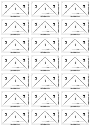 the printable pattern is shown with numbers for each individual to use in this project