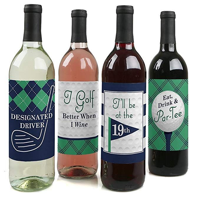 three bottles of wine with different labels on them