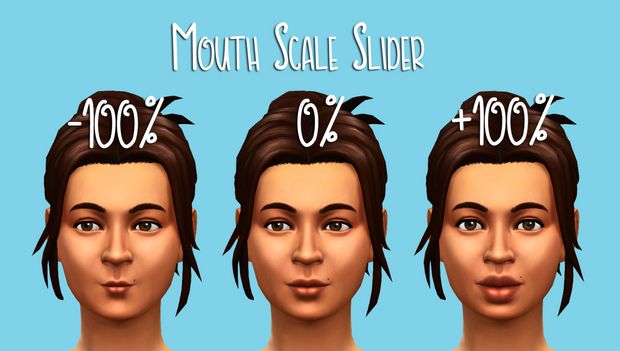 three different types of hair for the face and head, with numbers on each side