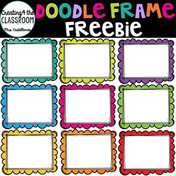 doodle frame freebie for teachers to use in their classroom or on the go