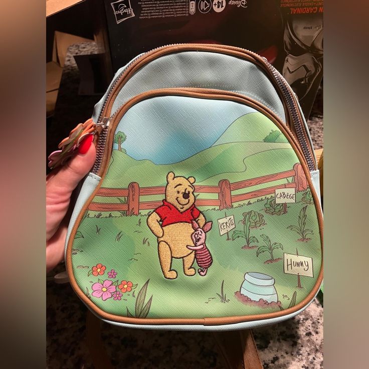 Mini Winnie The Pooh Backpack Disney Yellow School Bag, Yellow Disney School Bag, Disney Yellow Bags For Everyday Use, Disney Style Daily Backpack, Playful Yellow Bags For Back To School, Cute Yellow Backpack Bag, Disney Bags For Daily Use And Back To School, Disney Backpack For Everyday Use, Disney Bags For Everyday Use And Back To School