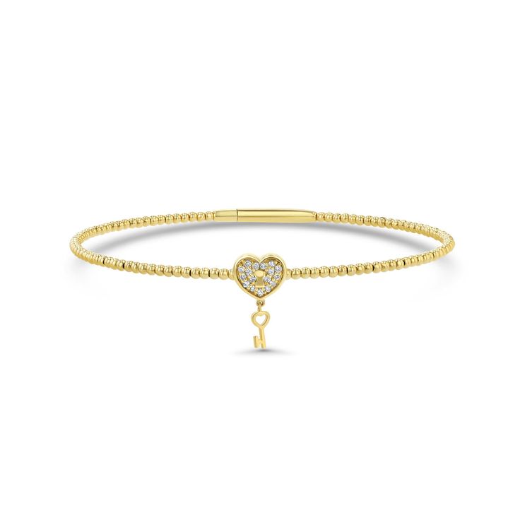 LUCY MALIKA DIAMOND BANGLE BRACELET Diamond Heart Jubilee Bracelet, 14k Gold Bangle Bracelets With Pave Setting, 14k Gold Bangle Bracelet With Pave Setting, Gift White Gold Bracelet With Pave Setting, White Gold Bracelet With Pave Setting For Gift, White Gold Bracelet With Pave Setting As Gift, Yellow Gold Bangle Bracelet With Single Diamond, Fine Jewelry Single Diamond Bangle Bracelet, Gold Bangle Bracelet With Pave Setting As Gift