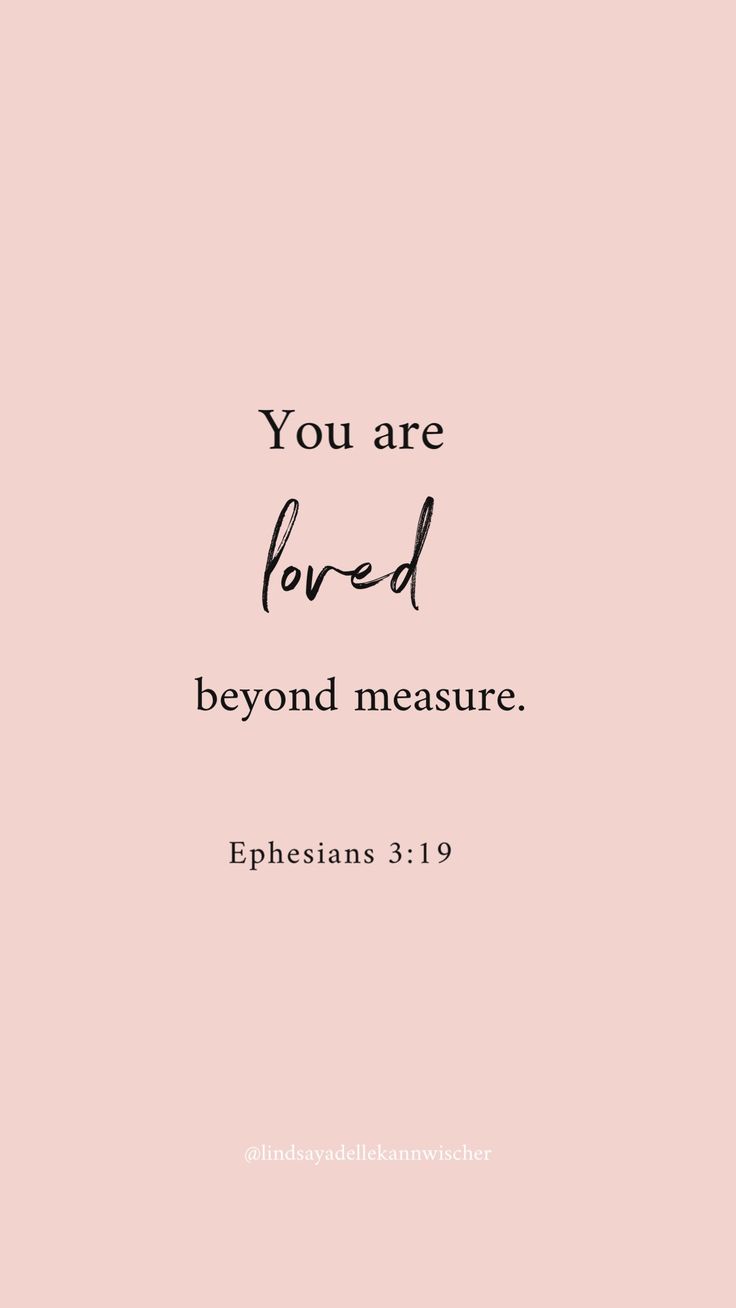 a pink background with the words you are lord, beyond measure ephesians 31 19