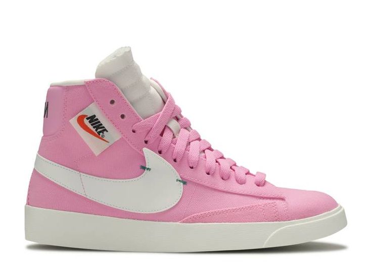 Wmns Blazer Rebel Mid 'Pink' - Nike - BQ4022 602 - psychic pink/summit white-black | Flight Club Womens Nike Blazer, Nike Sneakers Outfit, Nike Blazers, Sneaker Outfits Women, Sneaker Outfits, All Nike Shoes, Baskets Nike, Fresh Shoes, Cute Sneakers