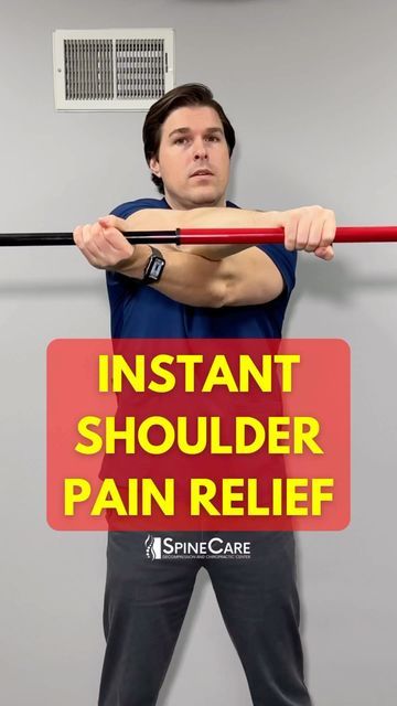 Dr. Michael Rowe | SpineCare on Instagram: "👉 Dr. Rowe shows an exercise that can help improve pain-free shoulder range of motion within seconds. It can be done at home throughout the day, and only requires a stick. Let us know how it works for you! #shoulderpain #shoulderpainrelief #shoulderpainexercises #shoulder #SpineCare #DrRowe" Dr Michael Rowe, Physical Therapy For Shoulder Pain, Shoulder Stretches For Pain, Physio Exercises, Shoulder Range Of Motion, Dr Rowe, Shoulder Rehab Exercises, Michael Rowe, Forward Head Posture Exercises