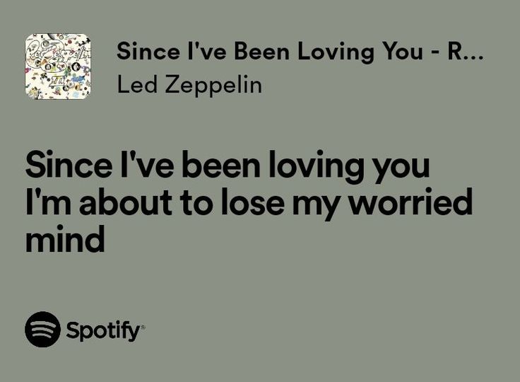 an ad for spotify with the caption since i've been loving you r e