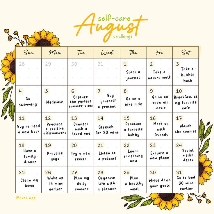 Bullet Journal Habit Tracker Ideas August Challenge Self Care, Bullet Journal Templates, Challenge Calendar, Adult Activities, Free Planner Templates, August Challenge, Self Care Challenge, 24 Day Challenge, Summer August