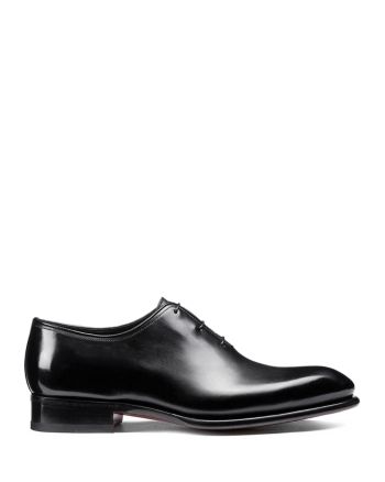 Santoni Men's Carter Wholecut Lace Up Dress Shoes Formal Calf Leather Shoes With Red Sole, Elegant Oxfords With Red Sole For Galas, Elegant Red Sole Oxfords For Galas, Elegant Leather Shoes With Red Sole, Formal Calf Leather Dress Shoes With Red Sole, Elegant Dress Shoes With Red Sole For Galas, Designer Business Oxfords With Red Sole, Designer Oxfords With Red Sole For Business, Luxury Goodyear Welted Dress Shoes For Formal Occasions