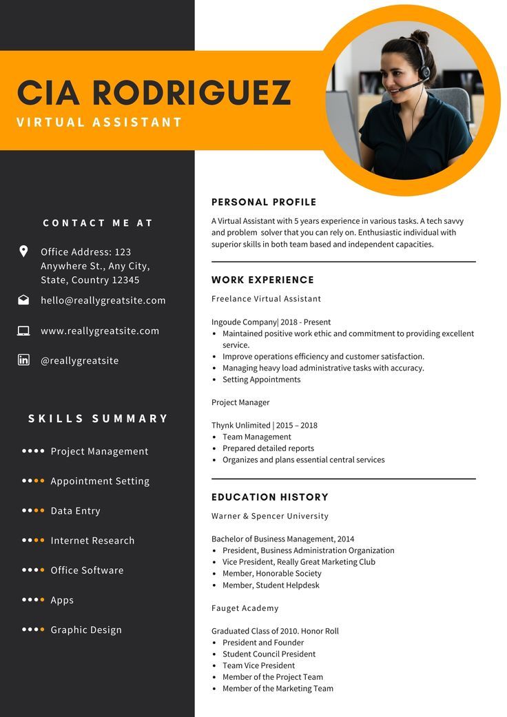 resume, portfolio, design, portfolios Virtual Executive Assistant, Resume For Virtual Assistant, Virtual Assistant Resume, Executive Assistant Resume, Career Change Cover Letter, Job Cv, First Resume, Administrative Assistant Resume, Cv Inspiration