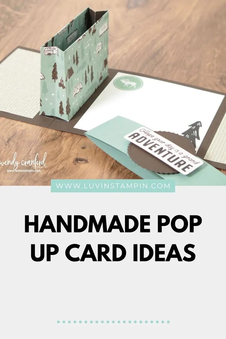 the handmade pop up card is sitting on top of a table