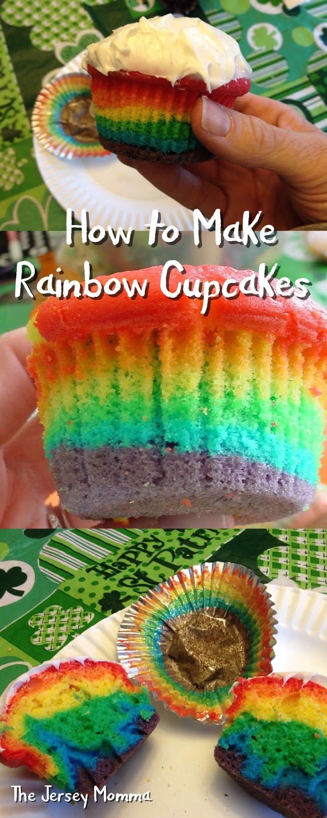 how to make rainbow cupcakes