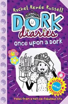 the book cover for dork diaries once upon a park, with an image of a princess