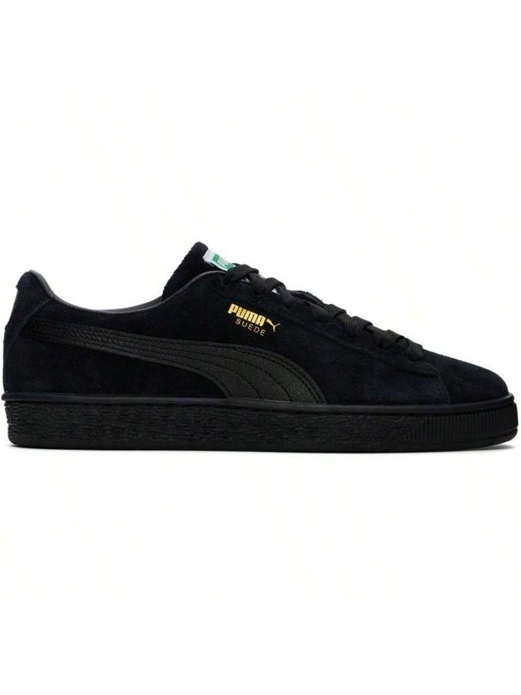 PUMA 
Black Suede Classic XXI Sneakers 
Handcrafted low-top suede sneakers in black. 
. Lace-up closure 
. Logo patch at padded tongue 
. Padded collar 
. Logo stamp at outer side and heel tab 
. Formstrip at sides 
. Perforated detailing at sides 
. Buffed faux-leather lining 
. Logo embossed at heel 
. Textured rubber midsole 
. Treaded rubber sole 
Supplier color: Puma black/Puma black 
Upper: leather, synthetic. Sole: rubber. 
Made in Viet Nam. 
242010M237018 
Black Suede Classic XXI Sneaker Black Low-top Sneakers With Logo-print Tongue, Urban Lace-up Sneakers With Logo-print Tongue, Black High-top Sneakers With Logo-print Tongue, Black High-top Sneakers With Logo Print Tongue, Low-top Skate Shoes With Logo Patch, Black Sneakers With Logo-print Tongue For Streetwear, Black Leather Skate Shoes With Logo-print Tongue, Casual Low-top Sneakers With Logo-print Tongue, Suede Sneakers With Boost Midsole For Streetwear