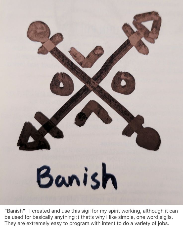 an image of the word banish written in blue ink on a piece of paper