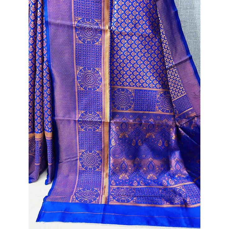 Blue colored saree is made from banarasi silk fabric which is highlighted with beautiful weaving work as shown. Comes along with unstitched banarasi silk blouse piece which you can customise as per your design/style. Occasion - You can wear this saree for festivals and functions. Note:- the actual product may differ slightly in color and design from the one illustrated in the images when compared with computer or mobile screen. Measurements: Saree : Banarasi Silk : 5.5 Mtrs Blouse : Banarasi Sil Blue Chanderi Pre-draped Saree With Motifs, Blue Jamawar Pre-draped Saree With Zari Weaving, Traditional Blue Pre-draped Saree With Self Design, Royal Blue Art Silk Saree, Royal Blue Semi-stitched Saree, Blue Katan Silk Saree With Zari Work, Unstitched Royal Blue Saree With Pallu, Royal Blue Art Silk Saree With Cutdana, Blue Katan Silk Saree For Festive Occasion