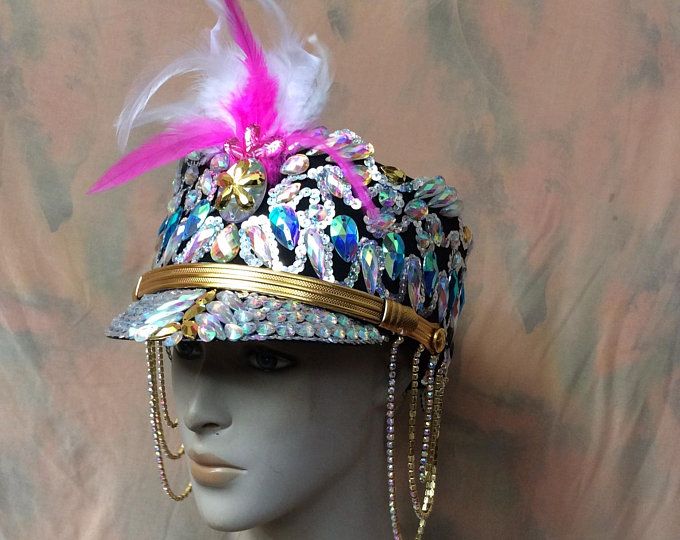 Handmade Captain Hat: festival hat military hat bohemian | Etsy Adjustable Costume Hats And Headpieces For Festivals, Bohemian Mardi Gras Party Costume Headpiece, Bohemian Mardi Gras Party Headpiece, Bohemian Mardi Gras Party Hat, Adjustable Curved Brim Costume Hats For Carnival, Bohemian Costume Hats And Headpieces For Festival Party, Adjustable Festival Costume Cap, Unique Festival Top Hat With Short Brim, Unique Short Brim Top Hat For Festivals