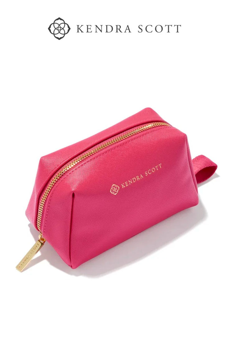 Stash all your dainty essentials while on the go in the Small Cosmetic Zip Case in Hot Pink. A small pouch with a zipper closure, this travel necessity keeps your everyday essentials organized and protected. Plus, its dainty size makes it easy to store it in any purse, backpack, or duffel. Compact Pink Pouch For Everyday Use, Functional Pink Pouch For Gift, Functional Pink Pouch Gift, Pink Travel Pouch With Cell Phone Pocket, Versatile Zipper Pouch Travel Accessories, Compact Pouch For On-the-go, Versatile Travel Coin Purse With Zipper, Travel Coin Purse Pouch, Compact Zipper Pouch For On-the-go