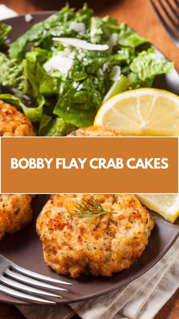 Bobby Flay  Crab Cakes recipe is made with red bell pepper, onion, olive oil, butter, eggs, mayo, Worcestershire sauce, old bay  seasoning, garlic salt, black pepper, lump crab meat, panko bread crumbs, and parsley this recipe takes about 45 minutes to make and serves 8 people. Copycat Crab Cakes Recipe, Crabless Crab Cakes, Crab Stuffed Haddock Recipes, Bobby Flay Crab Cakes Recipe, Brunch With Bobby Flay Recipes, New England Crab Cakes, What Goes With Crab Cakes, Bobby Flay Brunch Recipes, Old Bay Crab Cake Recipe