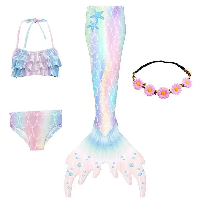 Pool time just got a little more magical! Splash into summer as the queen mermaid and rule the pool! You cant go wrong with any of the 7 adorable styles and colors to choose from. What are you waiting for!? 4 peice set includes a 2 piece mermaid bikini set, a mermaid tail, and flower crown headband. White Swimwear For Ocean Activities And Beach Season, White Swimwear For Ocean Activities During Beach Season, White Swimwear For Summer Ocean Activities, Summer Beach Mermaid Dress, Playful Mermaid Swimwear For Summer, Pink Mermaid Dress For Summer, Cute Swimming Sets For Beach Season, Playful Sets For Pool And Beach Season, Playful Pool Sets For Beach Season